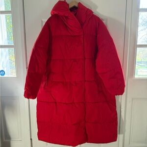 Old Navy Red Puffer Jacket